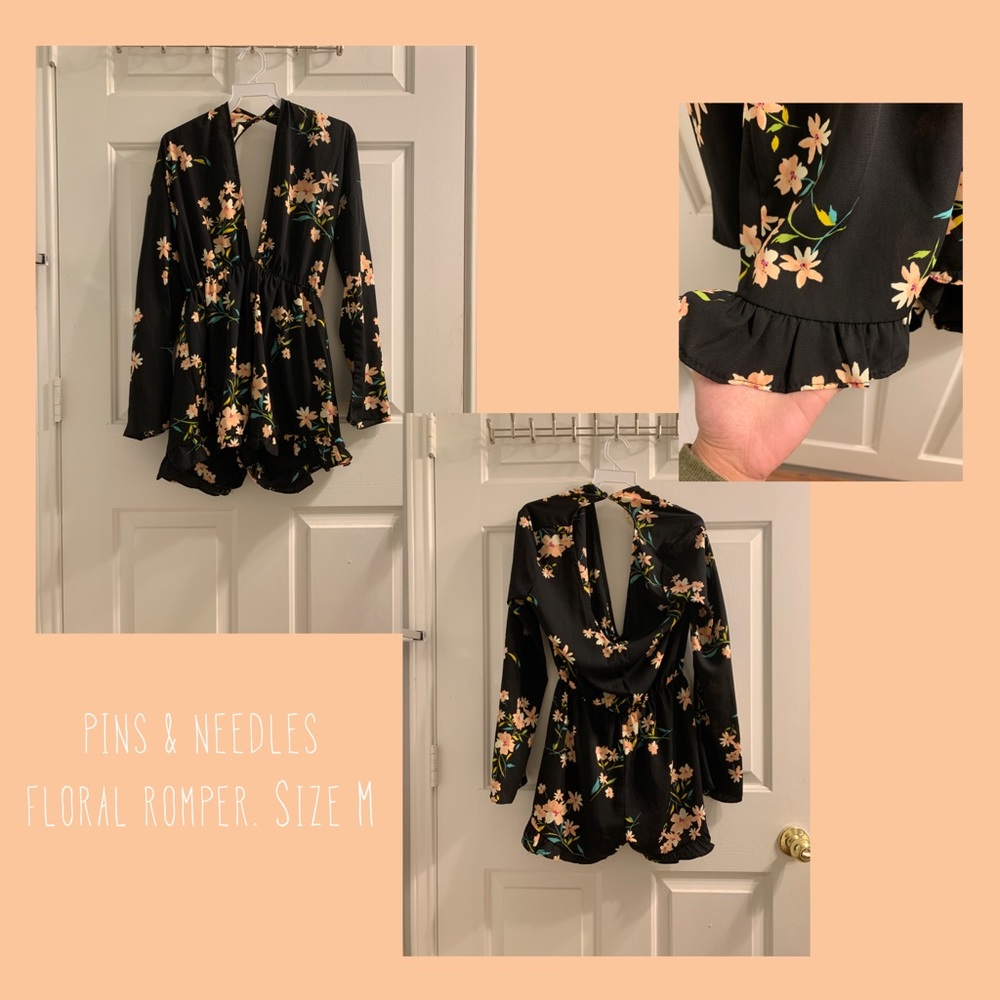 NWOT Pins and Needles Floral Romper